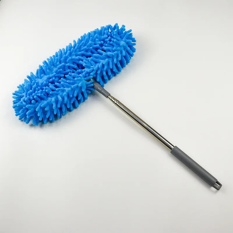 Chenille Duster Retractable High Altitude Cleaning Brush Flexible Ceiling Fan Dust Remover for Home Wall Roof Household Cleaning