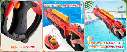 Electric Water Gun Powerful Automatic Water Gun Long Range Classic Big Electronic Watergun Beach Pool Toy Water Blaster for Kids