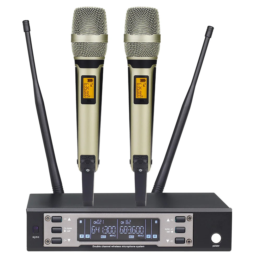 Professional 135G4 SKM9000 2 Channel UHF Wireless Dynamic Microphone 100G4 System DJ Karaoke Stage Performance