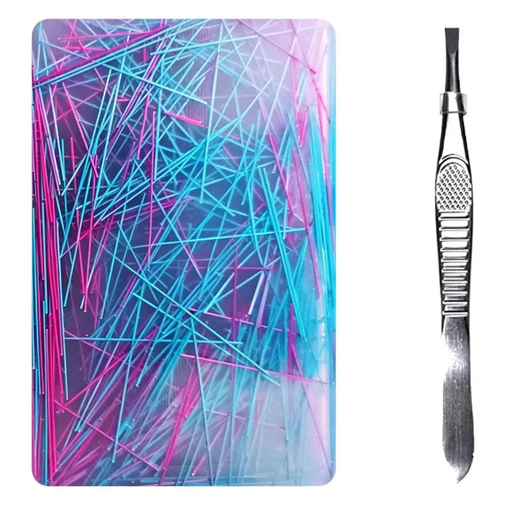 Skin Picking Fidget Toy Silicone Picky Pad Tweezer ADHD Autism Stress Relief Hair Pulling Trichotillomania Peeling Strip