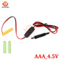 Universal 3/4.5/6V AA LR6 Battery 3V AAA Battery Eliminator USB Power Supply Cable With Switch for Electric Toys LED Lights