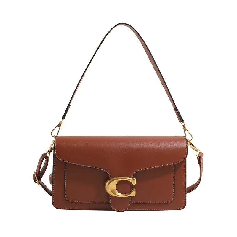 2026 New Niche Solid Color Small Square Bag Premium Texture Simple Versatile Multi-compartment Shoulder Crossbody Bag Fashion