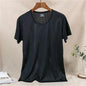 Men's Ice Silk Mesh Vest O-Neck Lightweight Sports Summer Wear Sleeveless T-shirt Tank Top Casual Fashion Outerwear