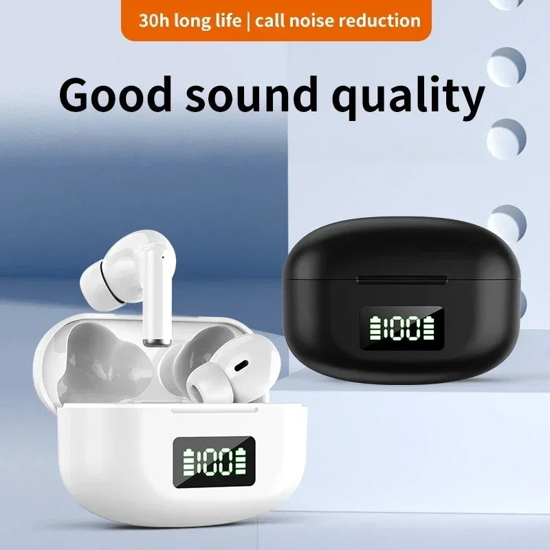 New Wireless Bluetooth Headset Digital Display Headset Touch Control Noise Cancelling Earbuds Ultra Long Life For all smartphone