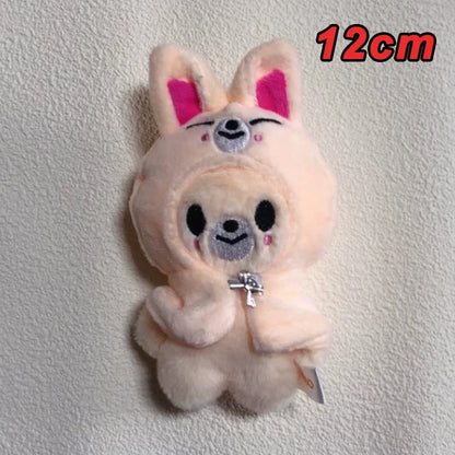 *SKZOO Kpop Plush Toys,Wolf Bear Foxes Duck Cartoon Cute Plush Animal Backpack Dolls, Large Messenger Bag, Throw Pillow, Gift