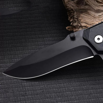 Stainless steel multi-functional folding knife, outdoor camping, wild exploration, survival, portable household fruit knife