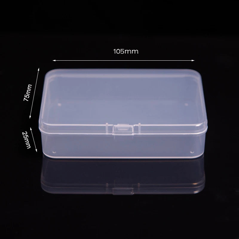 Multifunctional Acrylic Card Storage Box 12x10.5cm Display Card Case Holds 400 Postcards With 2 Compartments For Postcard/Photos