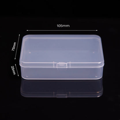 Multifunctional Acrylic Card Storage Box 12x10.5cm Display Card Case Holds 400 Postcards With 2 Compartments For Postcard/Photos
