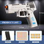 USP Soft Bullet Toy Pistol Shell Ejecting Continuous Firing Empty Hanging Design Outdoor Interactive Game Toy for Kids Gift