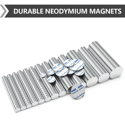 Super Powerful Magnet Neodymium With double-sided adhesive Magnet Round NdfeB N35 Strong Permanent Magnetic imanes Refrigerator
