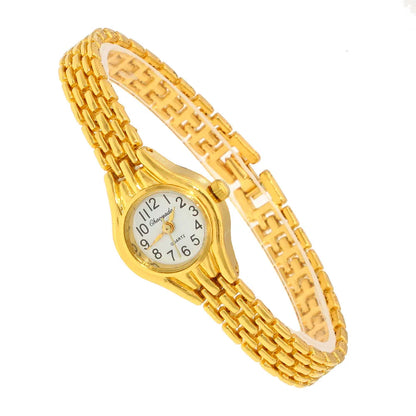 10pcs Women Bracelet Watch Golden Relojes Small Dial Quartz leisure Watch Popular Wristwatch Hour female ladies elegant watches