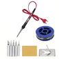80W Soldering iron kit adjustable temperature LCD solder welding tools Ceramic heater soldering tips Tweezers soldering wire