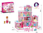 Girls Villa Castle Model Building Block Sets  DIY Bricks Toys  Doll house Villa Children Pretend Play Toys for Girls Gift