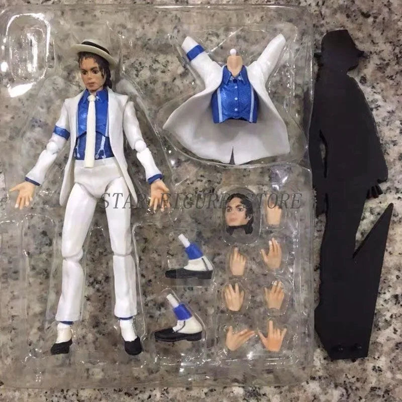New Figure Michael Jackson Action Figure 14cm PVC Collection Decoration Smooth Criminal Movable Figma Anime Jackson Model Toys