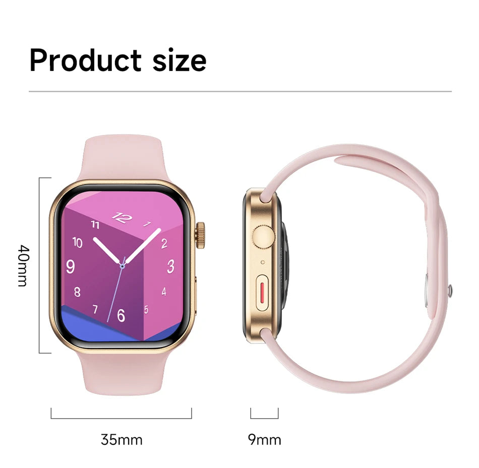 LIGE New 2.01-inch Smart Watch Men Women Heart Rate Health Monitor HD Bluetooth Call Waterproof Sport Smartwatch for Android iOS