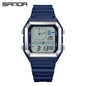 SANDA 6307 Casual Men's LED Electronic Watch Waterproof Sports Alarm Clock Multi functional Student Fashion Electronic Watch