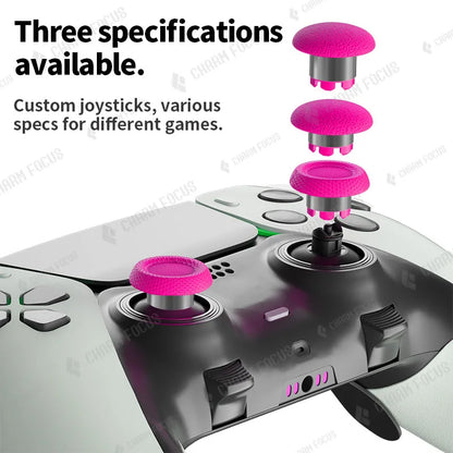10-in-1 Plastic Thumbstick Joystick Cap for PS5 Edge Controller Analog Joystick 6 Swap Stick 4 Paddle and D-Pad Accessory