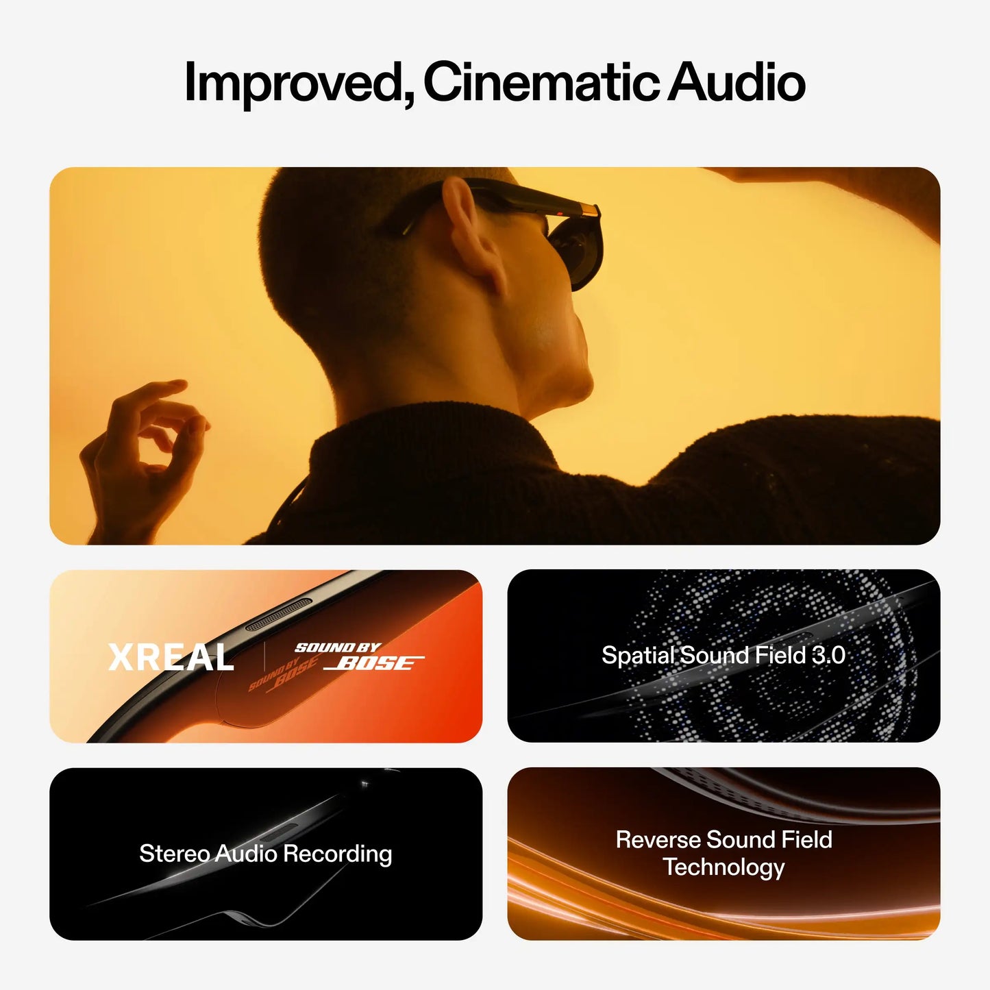 XREAL One AR Smart Glasses 477" HD Screen 3DoF Space Hovering 3D Real Glasses For iPhone Mac Switch PS5 Game Private Cinema new