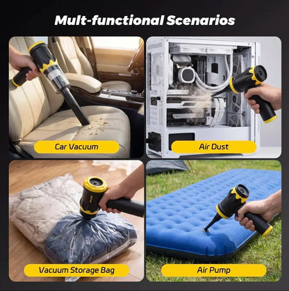 Handheld Car Vacuum Portable Cordless 20000Pa High Power Suction Mini Vacuum Cleaner 4-in-1 Portable Vacuum for Car Home Office