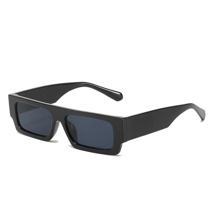 New Men Brand Shades Retro Square Sunglasses Vintage Small Rectangle Women Sun Glasses Luxury Eyeglasses Black White Eyewear