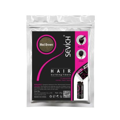 SEVICH 25g Hair Fibers Refill Bag Bald Extension Hair Growth Powder Salon Professional Hair Treatment Unisex Hair Loss Products