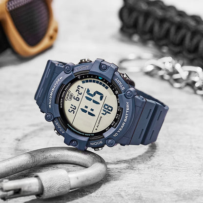 Casio AE1500WHX Series | 10-Year Battery | LED Backlight | 5-Alarms | 1/100 Sec Stopwatch | Men's Digital Watch