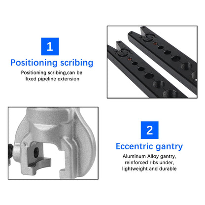 Reamer Flaring Tool Copper Pipe Flaring Tool Copper Tube Expander Eccentric Tube Expander Tool Maintenance Refrigeration Tools
