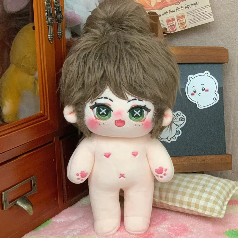 20cm Kawaii Plush Cotton Doll Idol Stuffed Super Star Figure Dolls Twelve Constellations Doll Can Change Clothes Gift