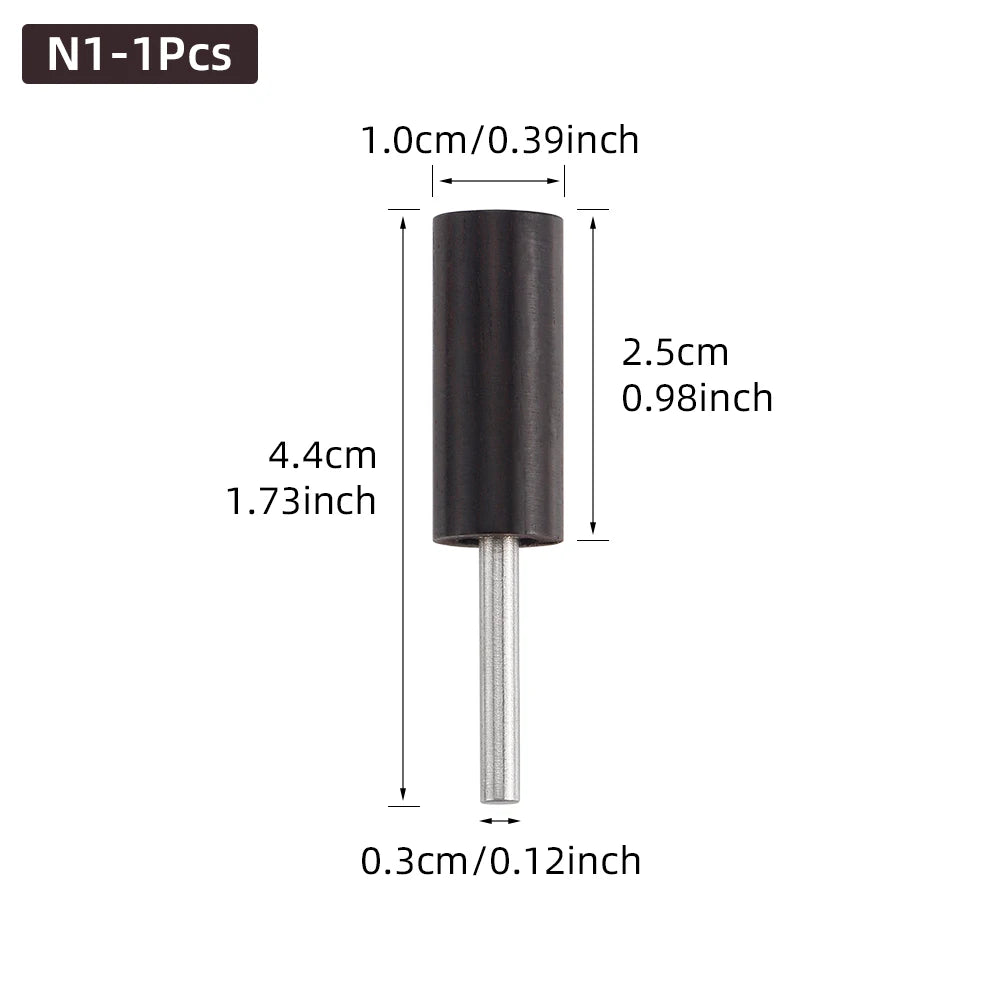 Leather Burnished Bits for Rotary Burnisher Tools PU Leather Burnishing Tool Tips for Clean Edges of DIY Leather Crafts Projects