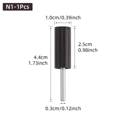 Leather Burnished Bits for Rotary Burnisher Tools PU Leather Burnishing Tool Tips for Clean Edges of DIY Leather Crafts Projects