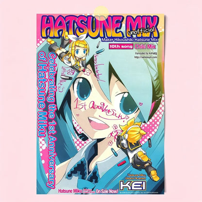 24 Styles Hatsune Miku Anime Poster MIKU Magazine Bedroom Dormitory Studio Decorative Painting Photography Wallpaper DIY Gifts