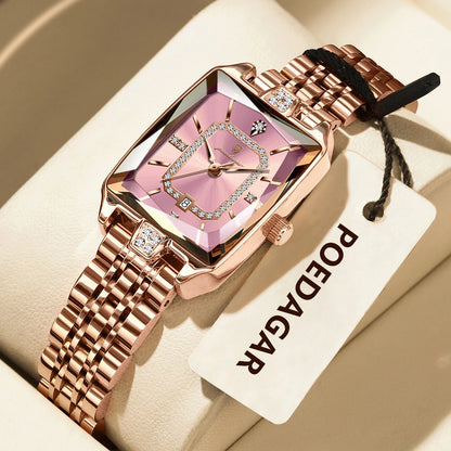 POEDAGAR Luxury Brand Ladies Wristwatch Waterproof Stainless Steel Date Women Watch Casual Fashion Quartz Women’s Watches Reloj