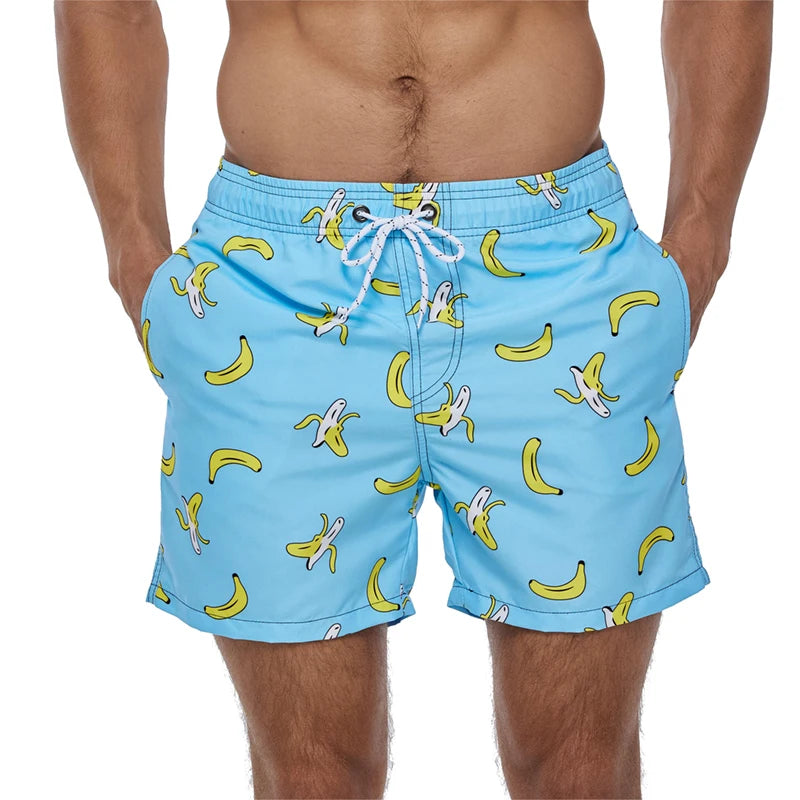 Escatch 2026 Summer New Mens Shorts Polyester Quick Dry Board Mesh Liner Side Pockets Run Gym Swimsuit Surf Swim Trunks For Man