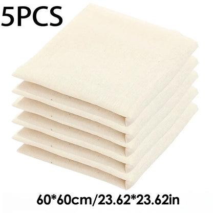 Reusable Nut Milk Cloth Bag Strainers Unbleached Natural Cotton Cheesecloth Cheese Yogurt Tofu Filter Kitchen Fine Mesh Strainer