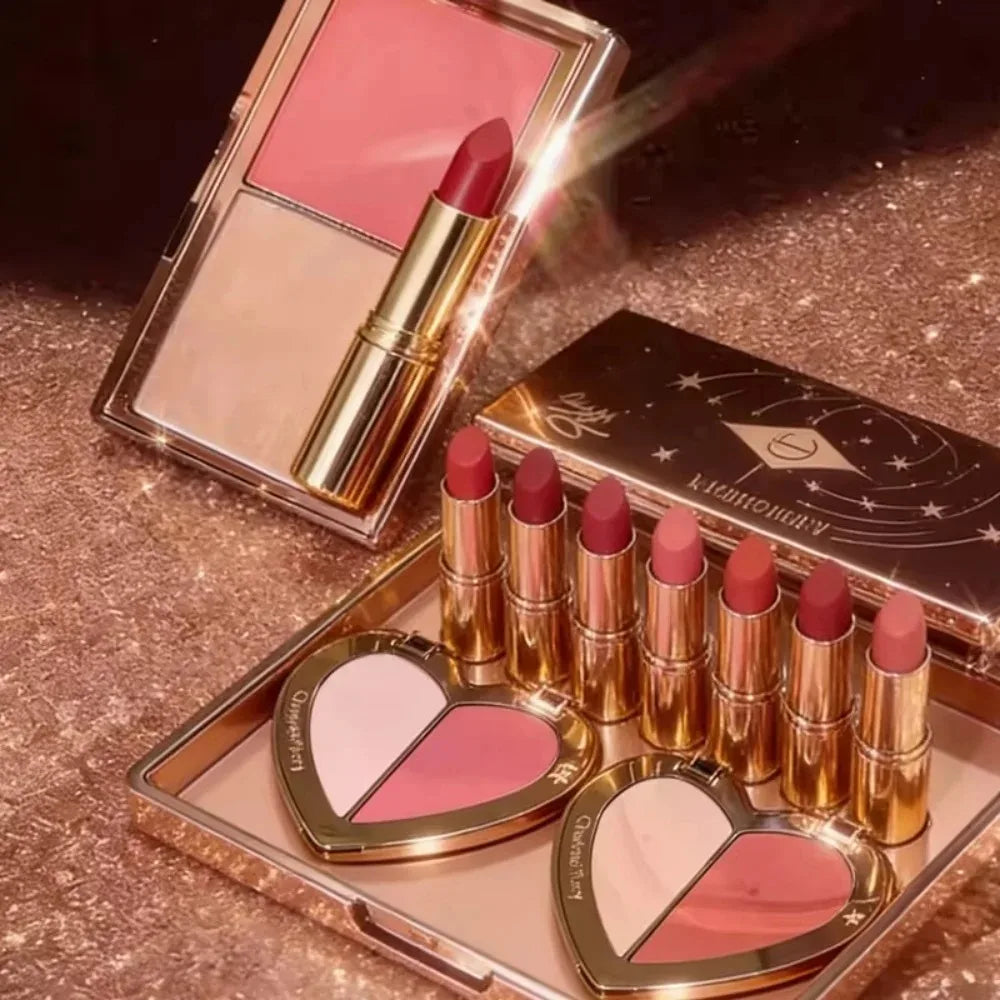 Charlotte Tilbury Brightening Oil-control Powder Compact Delicate And Long-lasting Silky Dual-color Blush To Contour The Face