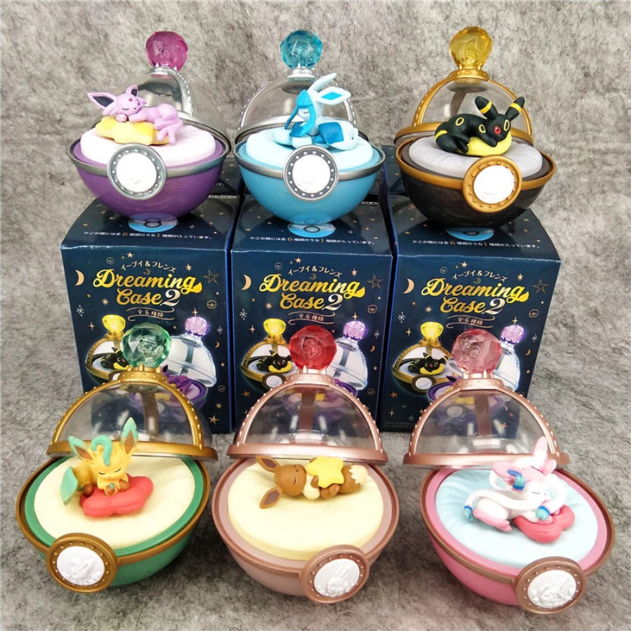 Pokm Starry Sky And Stained Glass Pikachu Mystery Box Eevee Blind Box Anime Figures Snorlax Surprise Gift Colletions Toy