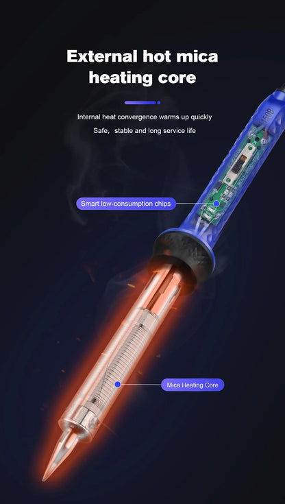 Intelligent High-Power Electric Soldering Iron 80W/300W Fast Heating  Alloy Solder Electric Soldering Iron