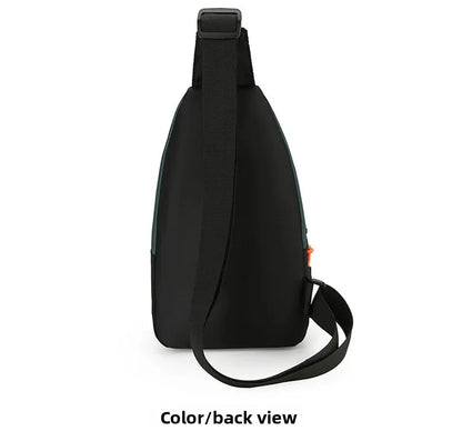 Fashion Men's Chest Bag Handbag Lightweight Oxford Fabric Crossbody Shoulder Bag Stylish Casual Men's Waist Packs Male Chest Bag