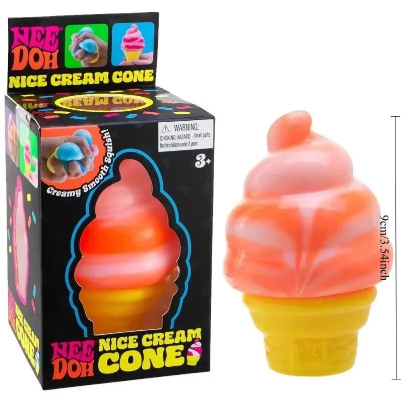 Schylling Needoh Nice Cube Sensory Nice-Sicle Stress Relief Squishy Cube Anti-Anxiety Squeeze Object For Focus ADHD Population