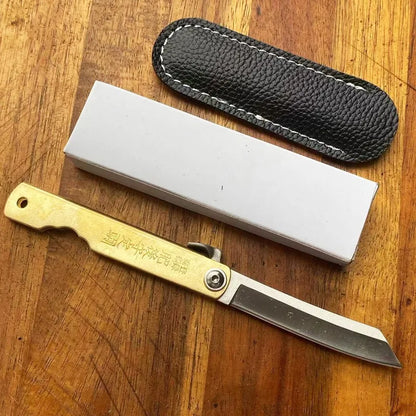 Higonokami Knife Japanese Damascus Steel Friction Folder Lock Free Pocket Knife High Hardness EDC Outdoor Tool Fruit Knife