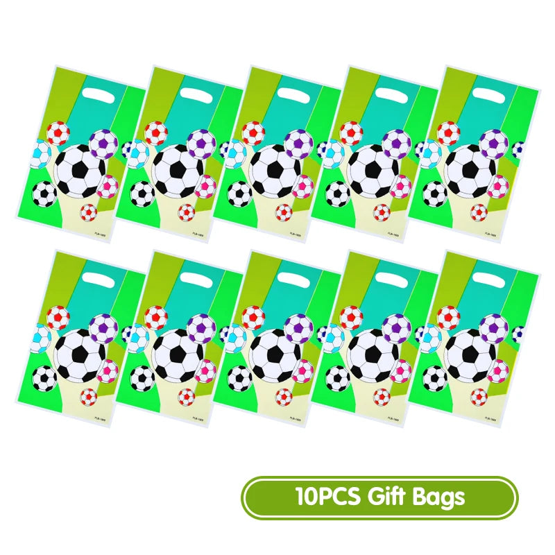 Football Birthday Decoration Party Supplies Tableware Balloons Set Candy Gift Boxes Football Birthday Gifts Kids Birthday Favors