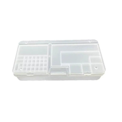 Transparent Electronic Components Storage Box 2 Layer Tool Classification Grid Phone Repair Module Organizer Compartment