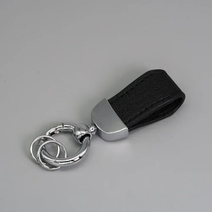 Short Lovely Leather Keychain Vintage Personalized Keyring Custom Logo Name Car Key Holder Chain Laser Engrave Women Charm Gift