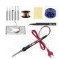 80W Soldering iron kit adjustable temperature LCD solder welding tools Ceramic heater soldering tips Tweezers soldering wire