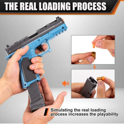 Automatic Shell Bullet Toy Gun, Educational Shooting Game Toy, Very Suitable for Outdoor Multiplayer Cooperative Games