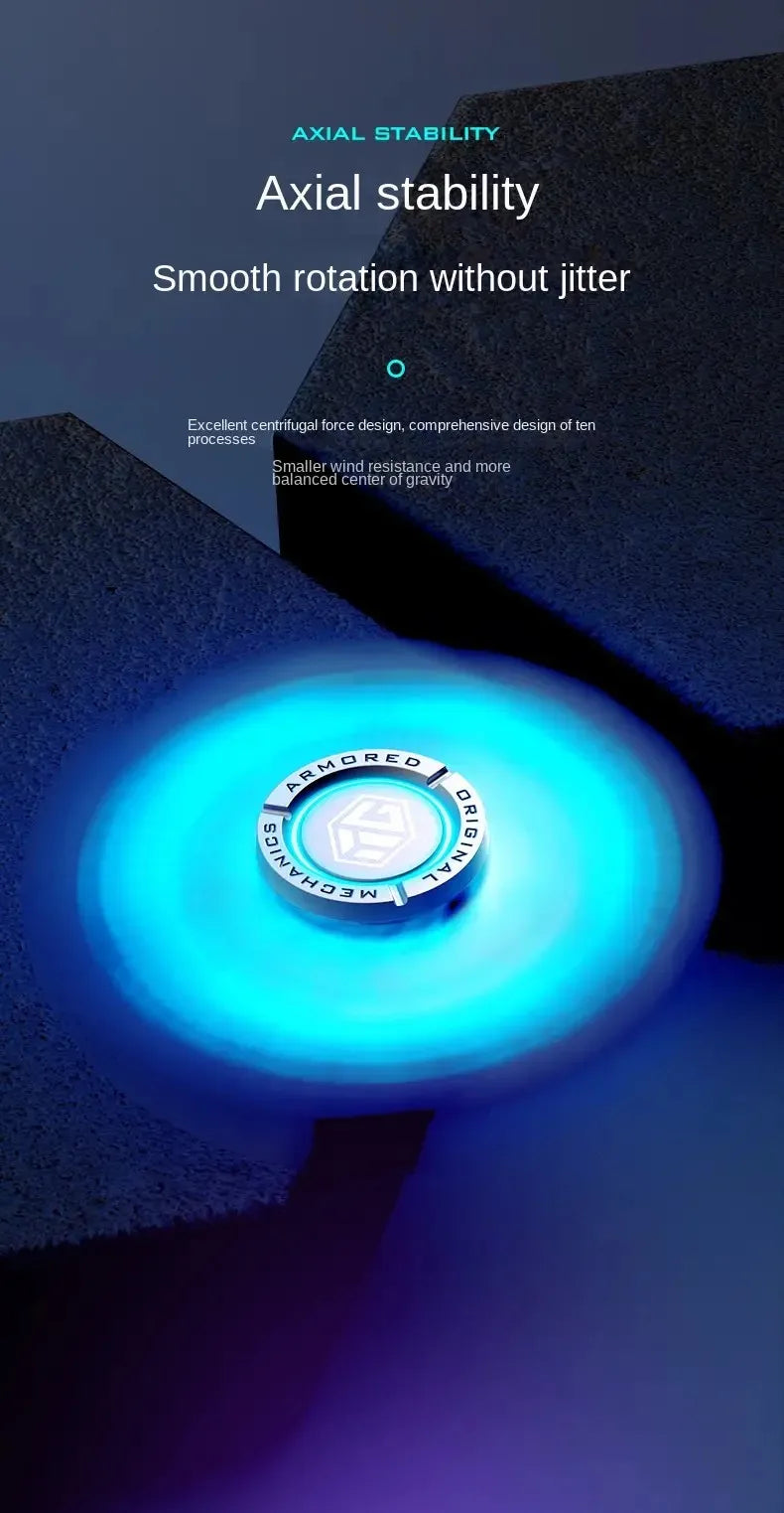 uminous metal EDC fidget spinner stress relief pressure reduction finger toy cool spinner ADHD  aids Creativity gift for boys