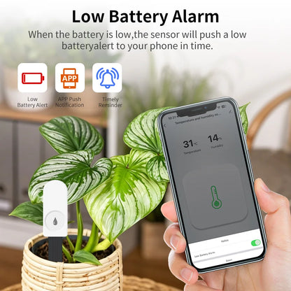 Zigbee Smart Soil Tester Moisture Sensor Temperature Humidity Detector Realtime Monitor WorkWith Smart Life 2MQTT Home Assistant
