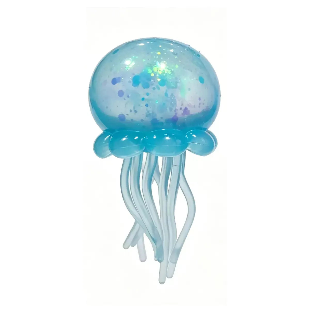 Glitter Octopus Squishy Toy Soft Stress Relief Fidget Toy Squeeze Jellyfish Squishy Compression Decompression Toy for Kid Adults