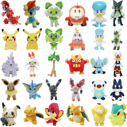 New Pokemon Pikachu Plush Toy Sprigatito Fuecoco Groudo Meowscarada Floragato Cinderace Keldeo Exegguto Shinx Stuff Peluche Doll