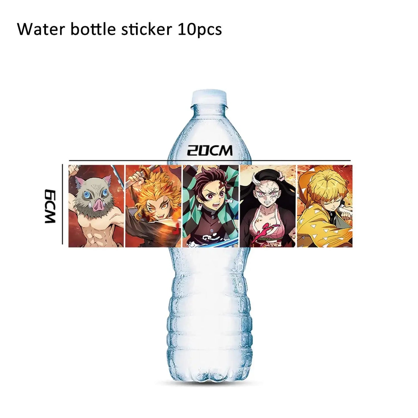 Anime Demon Birthday Theme Gifts Bags Keychain tattoo sticker Demon Slayer Candy Bags Packaging Giveaway Party Favors Gifts Supp